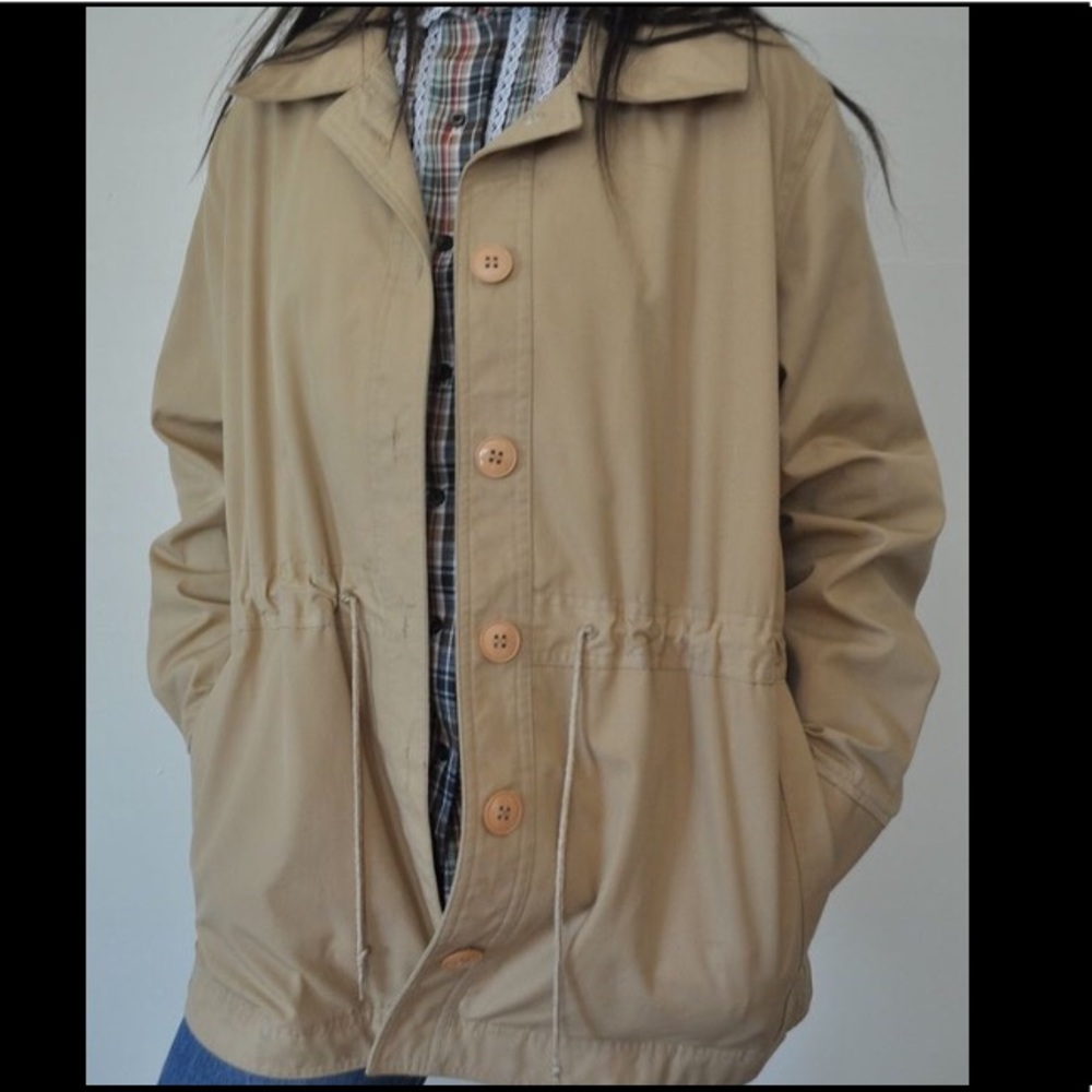 Vintage 80s Sears tan jacket, like new! Sz M/L